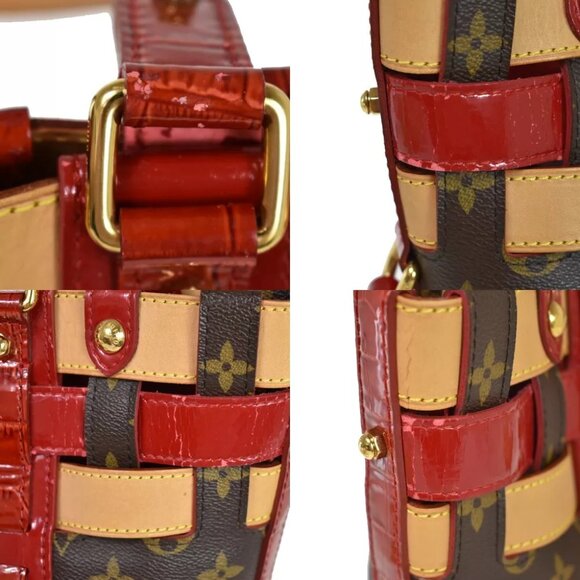 LOUIS VUITTON Neo Bucket Tote Bag Monogram Patent Leather BN Red M95613 11GA702 - Picture 9 of 16